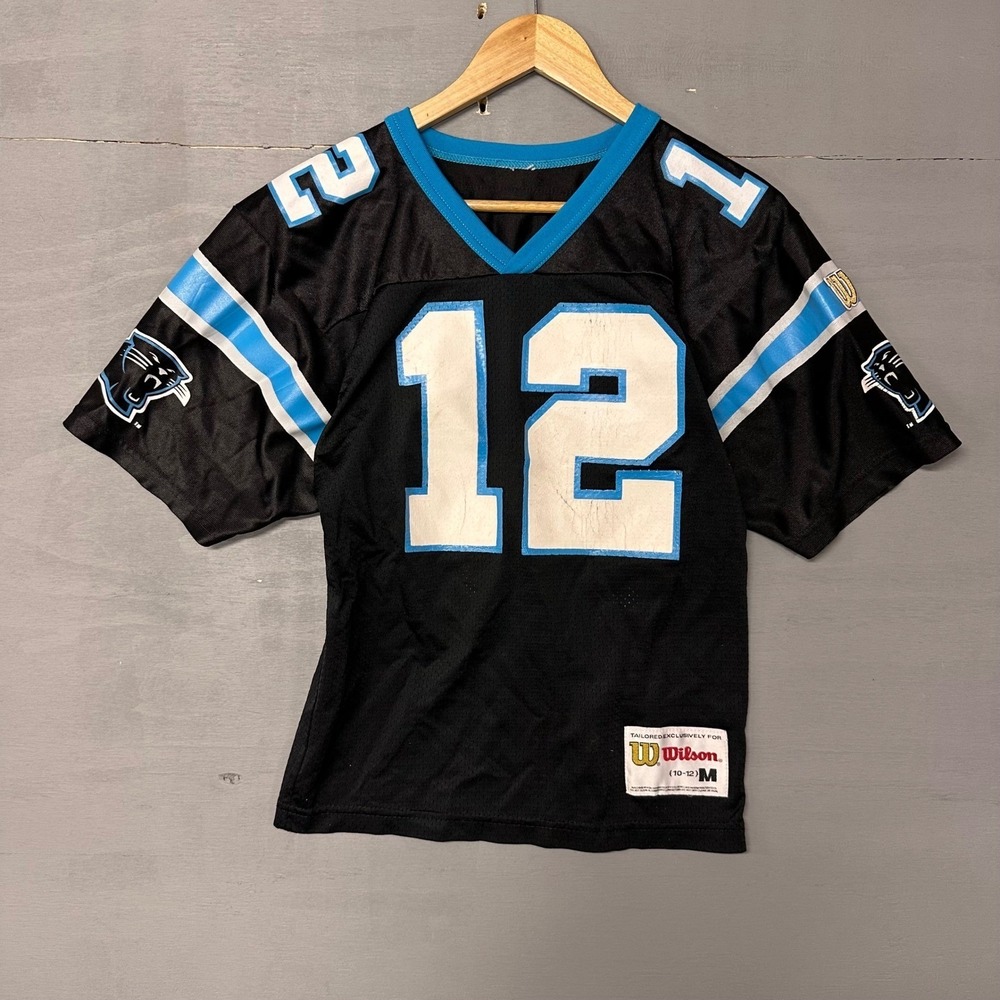 Carolina‎ Panthers 12 Collins Youth Football Jersey NFL Wilson Size M